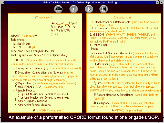 army opord shell pdf