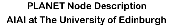 Planet Node Description: The AI Applications Institute at The University of Edinburgh