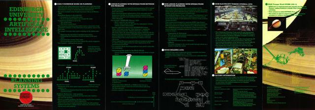 Edinburgh University - AI Planning Systems Leaflet 1983