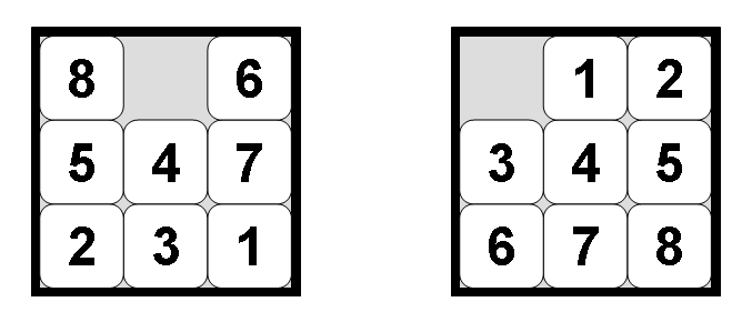 8 puzzle problem solving